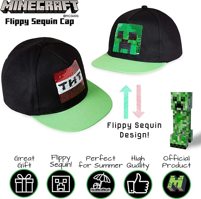 Minecraft Creeper & TNT Trucker Cap – One Size Secondary image