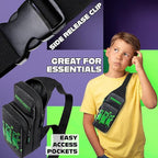 Minecraft Boys Crossbody Bag with Adjustable Strap - Gamer Gifts - Cross Bag - British D'sire