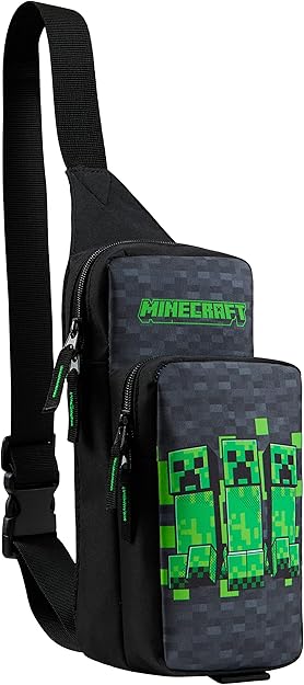 Minecraft Boys Crossbody Bag with Adjustable Strap - Gamer Gifts - Cross Bag - British D'sire