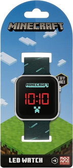 Minecraft Boy's Digital Quartz Watch with Silicone Strap MIN4097 - Kids watches - British D'sire