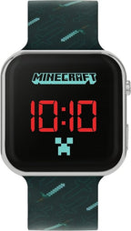Minecraft Boy's Digital Quartz Watch with Silicone Strap MIN4097 - Kids watches - British D'sire