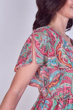 Mini Dress – Effortless Boho Style with Paisley Print - Dresses - British D'sire