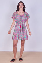 Mini Dress – Effortless Boho Style with Paisley Print - Dresses - British D'sire