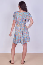 Mini Dress – Effortless Boho Style with Paisley Print - Dresses - British D'sire