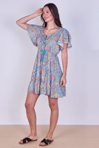 Mini Dress – Effortless Boho Style with Paisley Print - Dresses - British D'sire