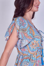 Mini Dress – Effortless Boho Style with Paisley Print - Dresses - British D'sire