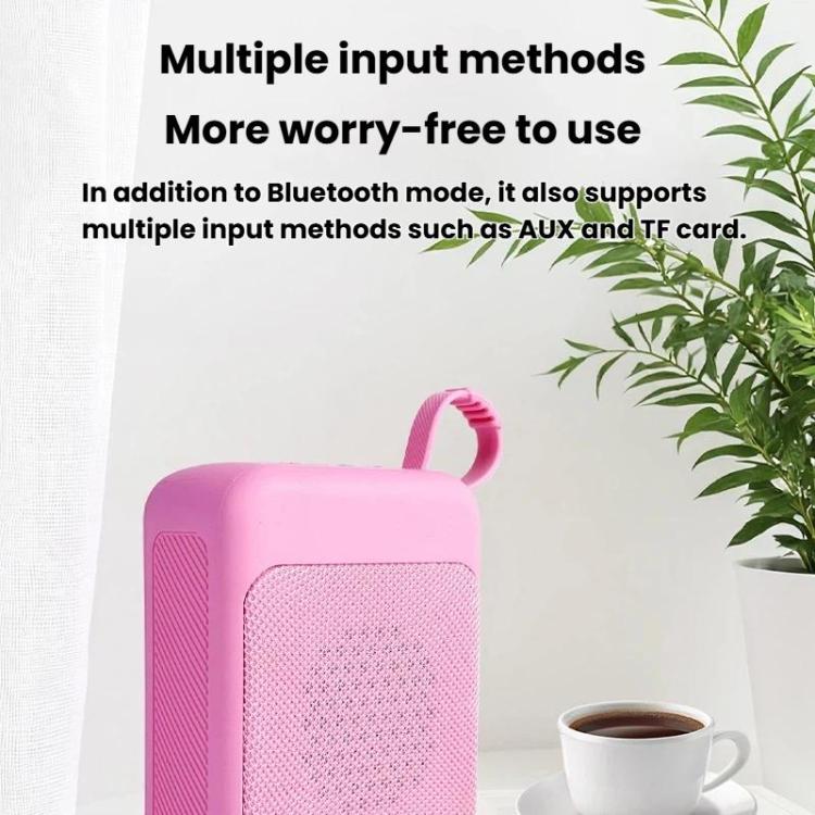 Mini Retro Bluetooth Speaker With RGB Lights TF Card & U Disk Plug-In Desktop Audio(Blue) Secondary image