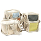 Mini Shopping Basket - 16X10X12cm - Charcoal - Stacking Natural Jute Baskets - British D'sire