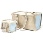 Mini Shopping Basket - 16X10X12cm - Charcoal - Stacking Natural Jute Baskets - British D'sire