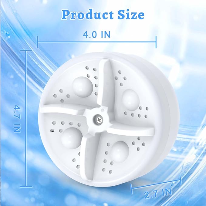 Mini Washing Machine, Portable Washing Machine, Camping Washing Machine, 3 In 1 Mini Washer with USB Powered for Home, Travel, Business, Camping, Dormitory - British D'sire