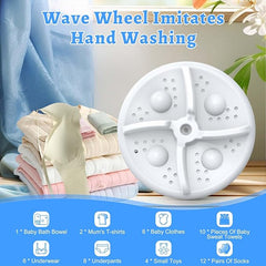 Mini Washing Machine, Portable Washing Machine, Camping Washing Machine, 3 In 1 Mini Washer with USB Powered for Home, Travel, Business, Camping, Dormitory - British D'sire