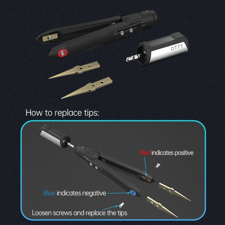 MINIWARE DT71 Measuring Digital Tweezers Signal Generator Multimeter - British D'sire
