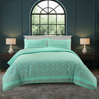Elegant Floral Duvet Set Modern Flower Pattern Bedding for Home Decor - Super King - Pink