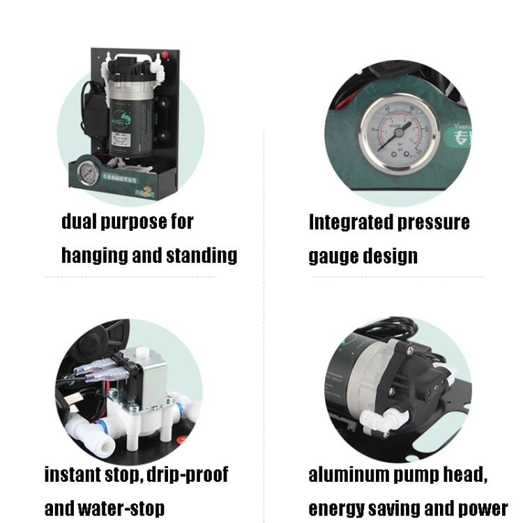 MIUS B150 Rainforest Tank Ecological Landscaping Atomization Climbing Pet Spray Pump, CN Plug - British D'sire