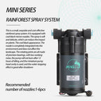 MIUS Simulated Rainfall Rainforest Ecological Mini Spray Atomization Humidification Pump, CN Plug - British D'sire