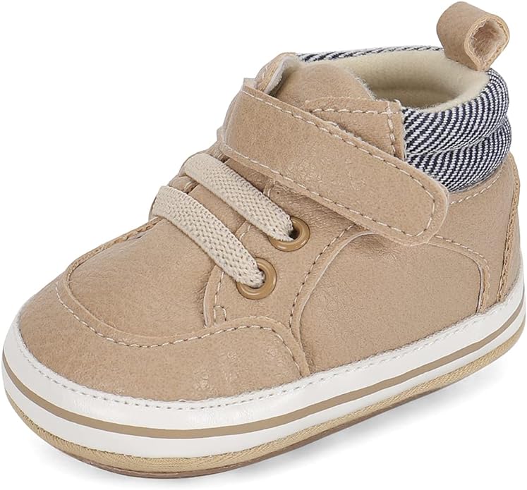 MK MATT KEELY Baby Boys Girls Soft Sole Sneakers Infant PU Leather Shoes Prewalkers Secondary image