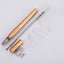 MM VWAN Magic Hairdressing Eyebrow Trimming Engraving Pen Scoring Stainless Steel Razor(Golden) - British D'sire