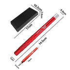 MM VWAN Magic Hairdressing Eyebrow Trimming Engraving Pen Scoring Stainless Steel Razor(Golden) - British D'sire