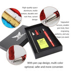 MM VWAN Magic Hairdressing Eyebrow Trimming Engraving Pen Scoring Stainless Steel Razor(Golden) - British D'sire