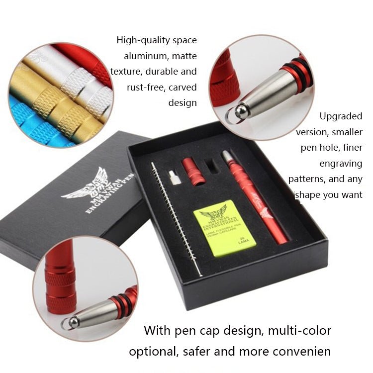 MM VWAN Magic Hairdressing Eyebrow Trimming Engraving Pen Scoring Stainless Steel Razor(Golden) - British D'sire