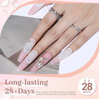 Modelones Poly Nail Gel Kit with 20W Nail Lamp, 6 Colors Poly Nail Extension Gel Kit Glitter Pink Red Builder Nail Gel Nail Strengthen Base Top Coat Set Nail Forms for Nail Art DIY at Home - British D'sire