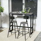 Modern Garden Bistro High Bar Table Grey - Bar Table - British D'sire