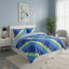 Modern Reversible Duvet Cover Stylish Geometric Pattern Bedding for Bedroom - Super King - Blue - British D'sire