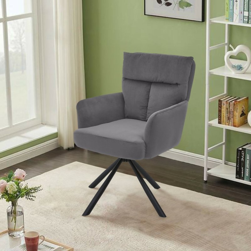 Modern Upholstered Swivel Armchair Secondary image