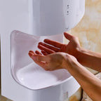 MODUN High Speed Fully Automatic Induction Intelligence Hand Dryer Hot and Cold Hand Dryer for Toilet, size:250*165*470MM(white) - British D'sire