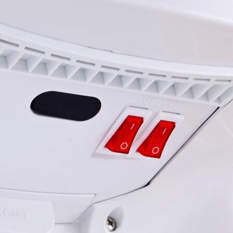 MODUN High Speed Fully Automatic Induction Intelligence Hand Dryer Hot and Cold Hand Dryer for Toilet, size:250*165*470MM(white) - British D'sire