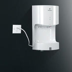 MODUN High Speed Fully Automatic Induction Intelligence Hand Dryer Hot and Cold Hand Dryer for Toilet, size:250*165*470MM(white) - British D'sire