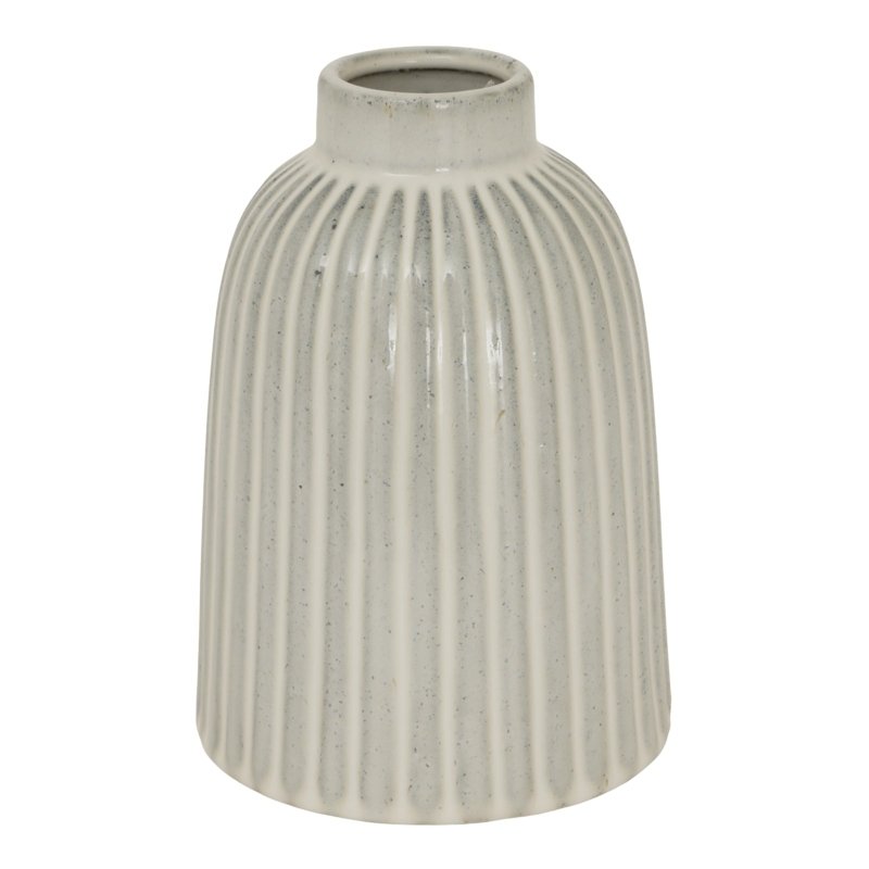 Monte Medium Bell Vase - Stone Ceramic Decorative Vase - Vases - British D'sire