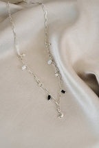 Moon, Star, Quartz & Miyuki Beaded Necklace - Necklaces - British D'sire