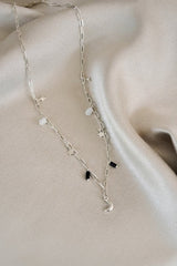 Moon, Star, Quartz & Miyuki Beaded Necklace - Necklaces - British D'sire