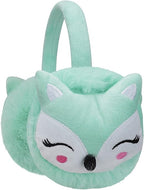 Moonlove Kids Lovely Cartoon Animal Reindeer Fox Earmuff Ear Cover Soft Velvet Cute Ear Warmer Wrap Adjustable for Children Girls Boys Age 3 - 10 Years Old - Earmuff - British D'sire