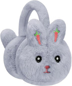 Moonlove Kids Lovely Cartoon Animal Reindeer Fox Earmuff Ear Cover Soft Velvet Cute Ear Warmer Wrap Adjustable for Children Girls Boys Age 3 - 10 Years Old - Earmuff - British D'sire