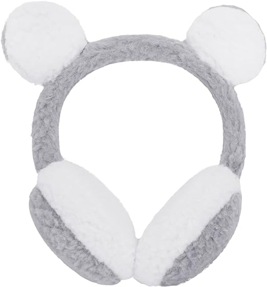 Moonlove Kids Lovely Cartoon Animal Reindeer Fox Earmuff Ear Cover Soft Velvet Cute Ear Warmer Wrap Adjustable for Children Girls Boys Age 3 - 10 Years Old - Earmuff - British D'sire