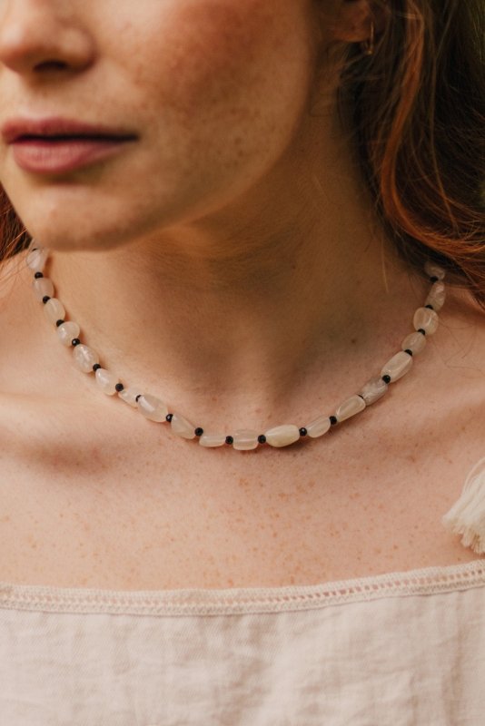 Xander Kostroma -Moonstone Statement Necklace –925 Sterling Silver, 42cm+Extn Enhances Intuition, Creativity & Emotional Balance Secondary image