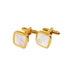 Mother of Pearl Cufflinks, Gold - British D'sire