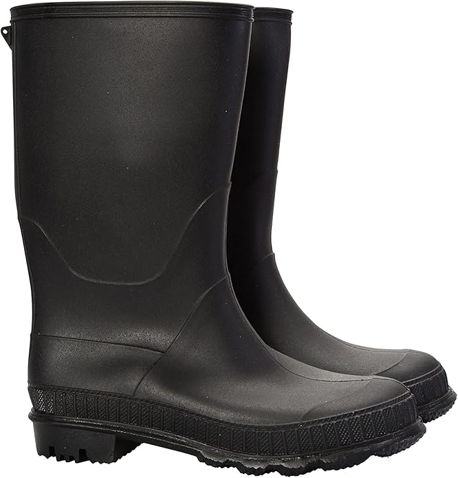 Mountain Warehouse Plain Kids Wellies - Waterproof, Soft Jersey Lined Wellington Boots with Gripped Sole for Boys & Girls - for Spring Summer, Rain, School, Outdoors - Kids shoes - British D'sire