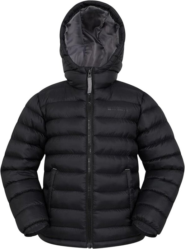 Mountain Warehouse Seasons Padded Kids Jacket - Water Resistant & Lightweight Insulated Rain Coat for Boys & Girls - Great for Spring Summer, School or Travelling - Boys Jacket - British D'sire