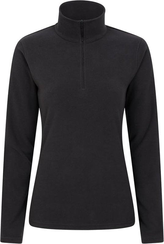 Mountain Warehouse Women's Camber Half Zip Striped Fleece - Lightweight, Warm & Cosy Top with Anti - Pill - Best for Camping, Outdoors, Travelling & Hiking - Hoodies & Sweatshirts - British D'sire Main image