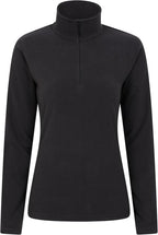 Mountain Warehouse Women's Camber Half Zip Striped Fleece - Lightweight, Warm & Cosy Top with Anti - Pill - Best for Camping, Outdoors, Travelling & Hiking - Hoodies & Sweatshirts - British D'sire