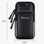 Moutux Outdoor Running Cell Phone Arm Bag Unisex Waterproof Sport Armband(Black) - British D'sire