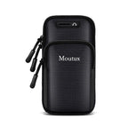 Moutux Outdoor Running Cell Phone Arm Bag Unisex Waterproof Sport Armband(Black) - British D'sire