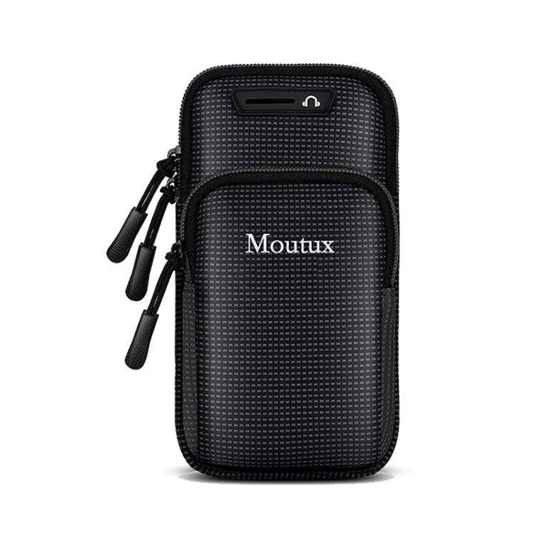 Moutux Outdoor Running Cell Phone Arm Bag Unisex Waterproof Sport Armband(Black) - British D'sire