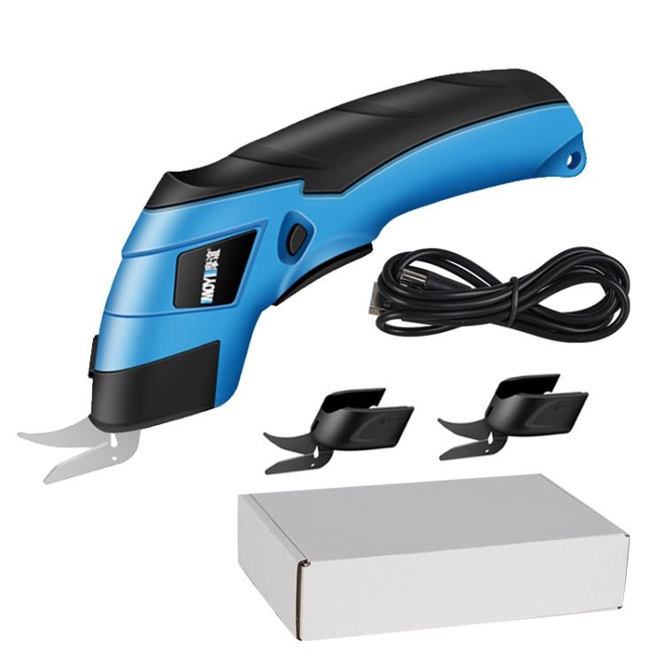 MOYI Electric Scissors Handheld Cloth Paper Box Cutting Tool, Specifications: Double Blade Paper Box Secondary image