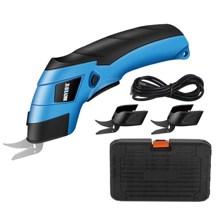 MOYI Electric Scissors Handheld Cloth Paper Box Cutting Tool, Specifications: Double Blade Plastic Box - British D'sire