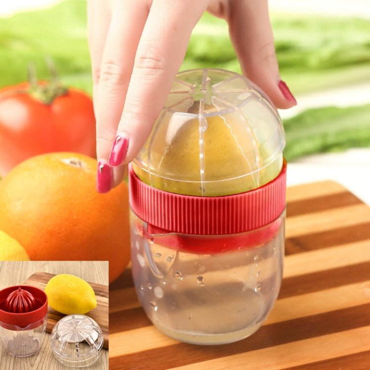 Multi-function Manual Mini Lemon Juicer with a Graduation Cup Juicer (Random Color Delivery) Secondary image