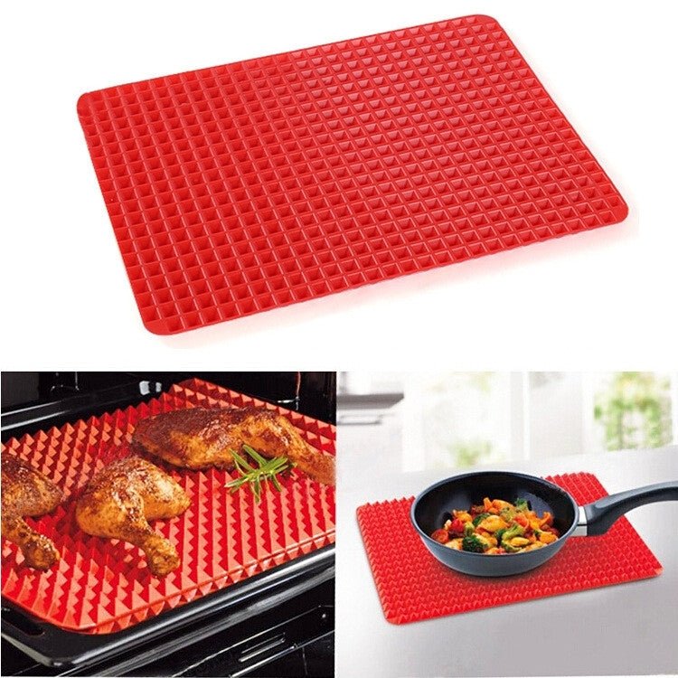 Multi - function Silicone Barbecue Pad / Food Pad(Red) - British D'sire
